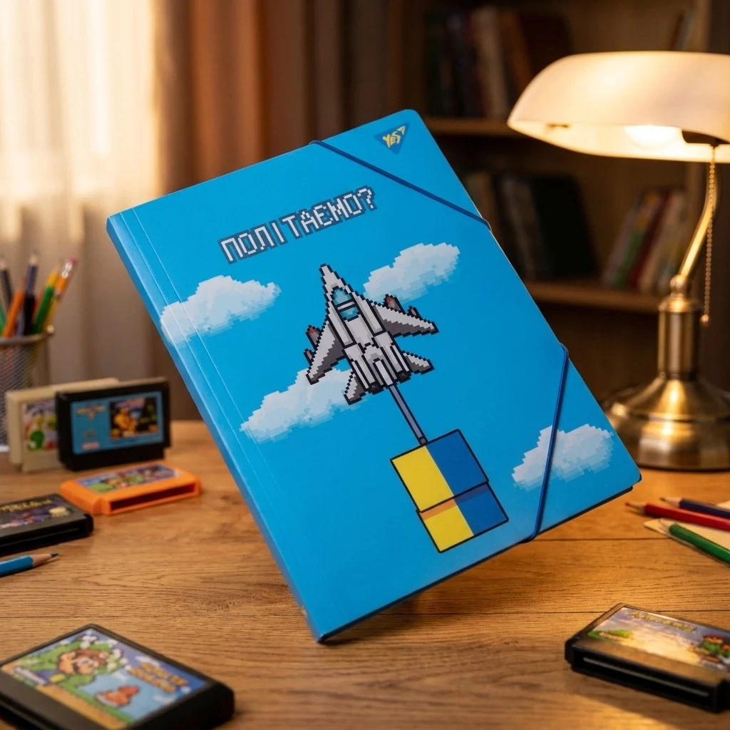 Папка YES A4 на гумці 8bit UA 492160
