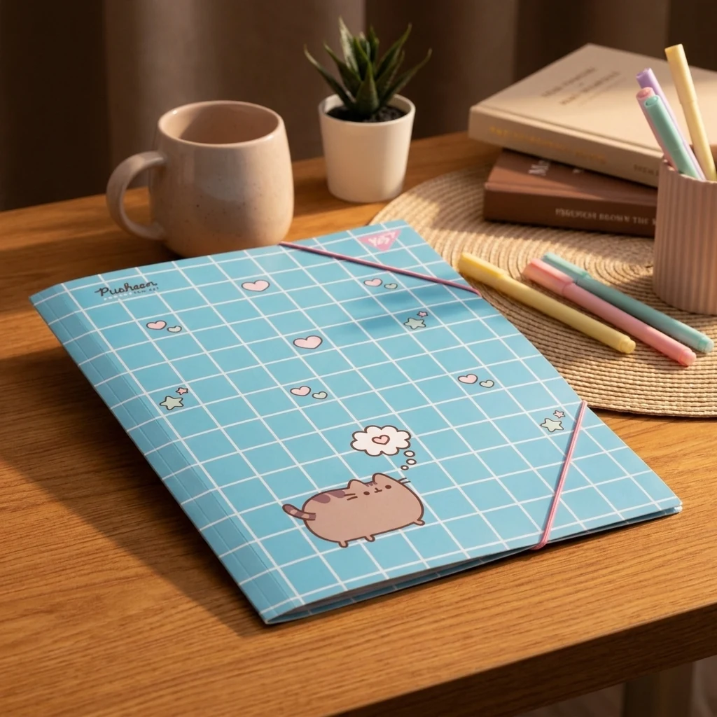 Папка YES A4 на гумці Pusheen Hearts 492215