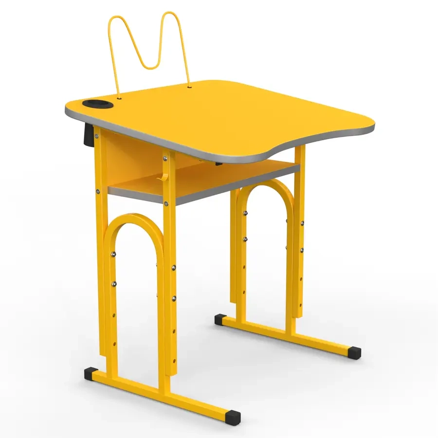 Парта шкільна ергономічна 05 нахил /стакан для ручок/4-6зр гр 600х500 — фото 2