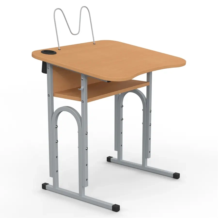Парта шкільна ергономічна 05 нахил /стакан для ручок пюпітр/4-6зр гр600х500 — фото 2