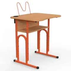 Парта шкільна ергономічна05 регул нахил 4-6зр гр 600х500 — фото 2