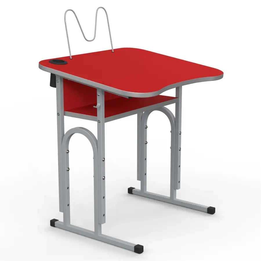 Парта шкільна ергономічна05 регул нахил /стакан для ручок пюпітр/-6зр гр 05 регул/4-6/ 600х500 — фото 2