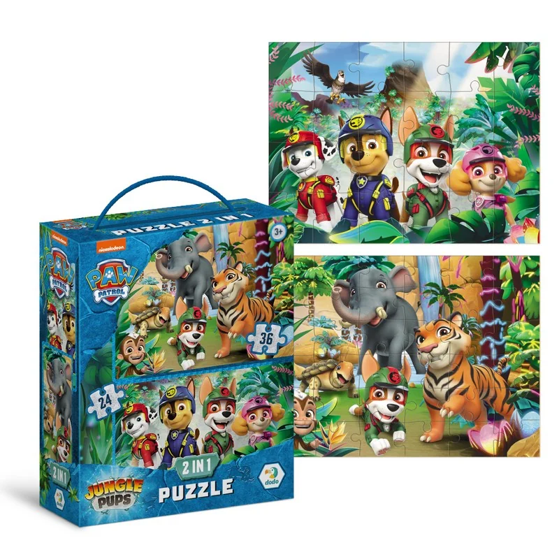 Пазли 24-36 елементів 4+ "Paw Patrol: Пригоди у Джунглях" 21*27 см Україна — фото 5