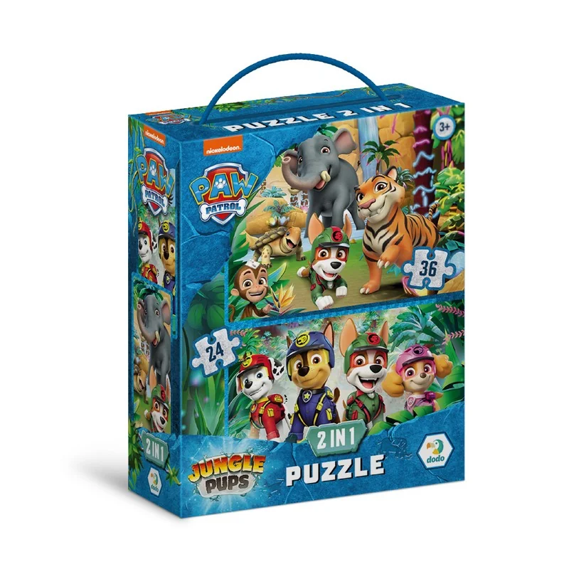 Пазли 24-36 елементів 4+ "Paw Patrol: Пригоди у Джунглях" 21*27 см Україна