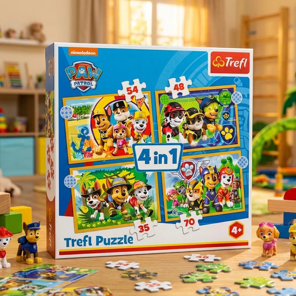 Пазли 4+ ( 4 в 1) (205х285) Щенячий патруль Trefl