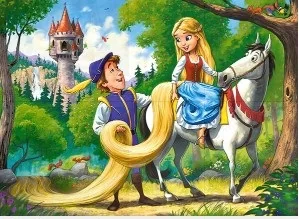 Пазли 60 елементів 5+ "Рапунцель" 32*23 см Польща — фото 2