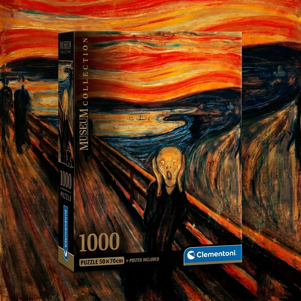 Пазли Clementoni (1000 ел.) "Крик" Едвард Мунк" (50х70)