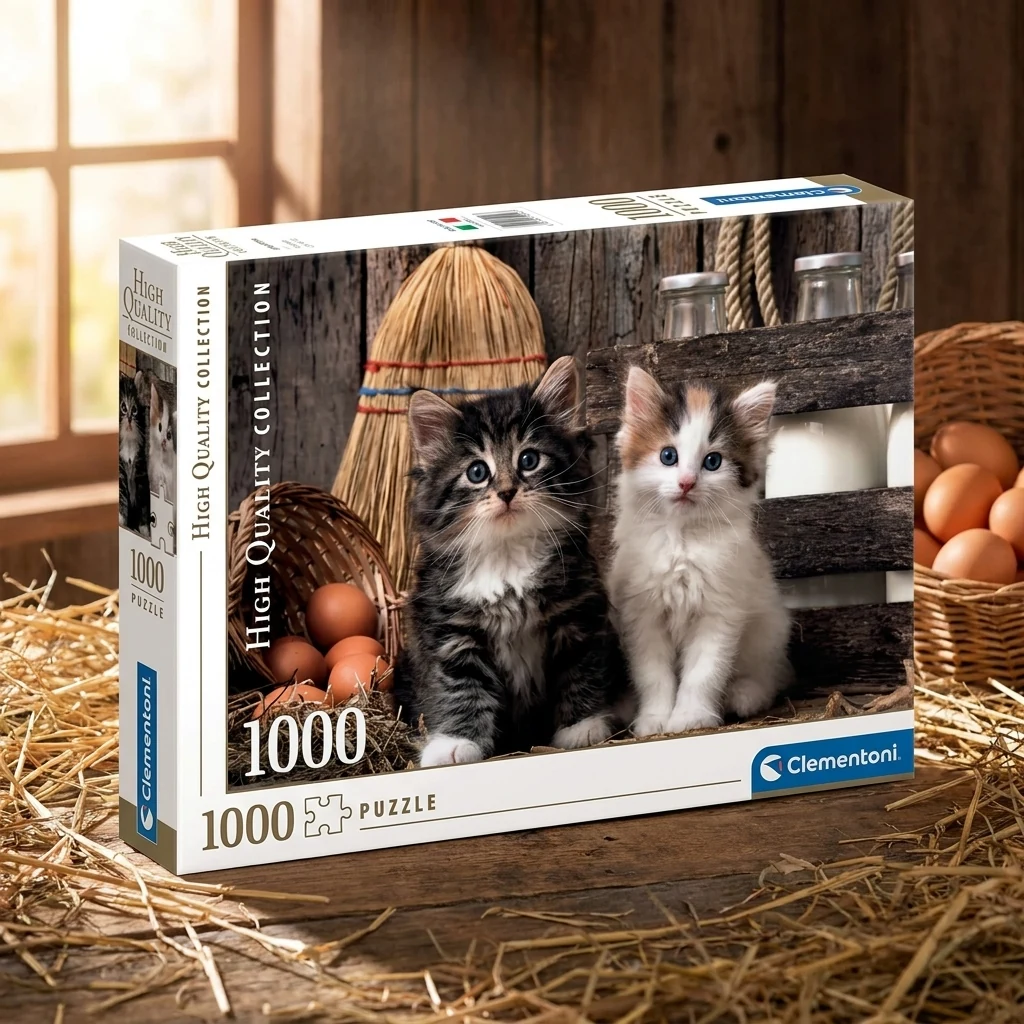 Пазли Clementoni (1000 ел.) Люблю котів (50х70)