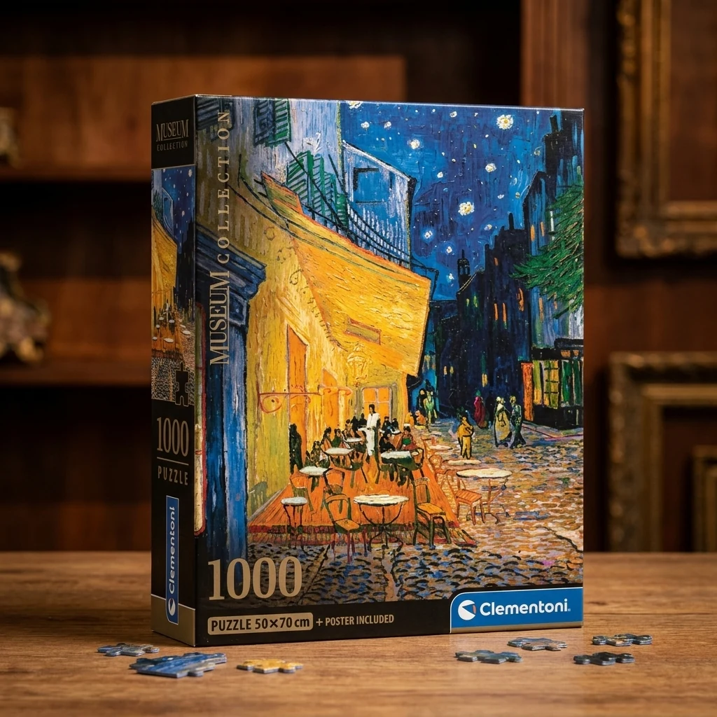 Пазли Clementoni (1000 ел.) "Нічна тераса кафе" Ван Гог" (50х70)