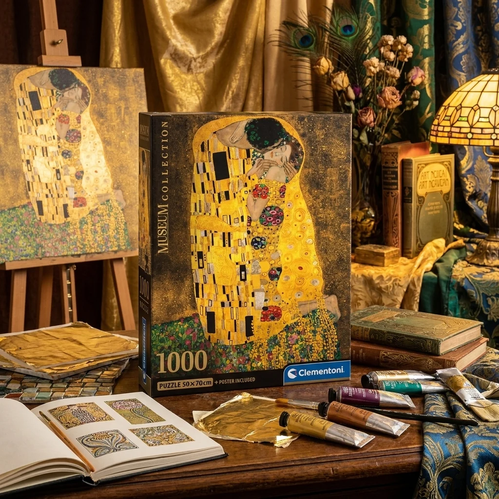 Пазли Clementoni (1000 ел.) "Поцілунок" Густав Клімт" (50х70)