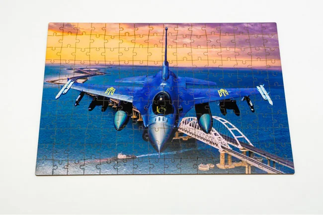 Пазли дерев"яні 176 ел "F16 Fighting Falcon" 42х30см — фото 4