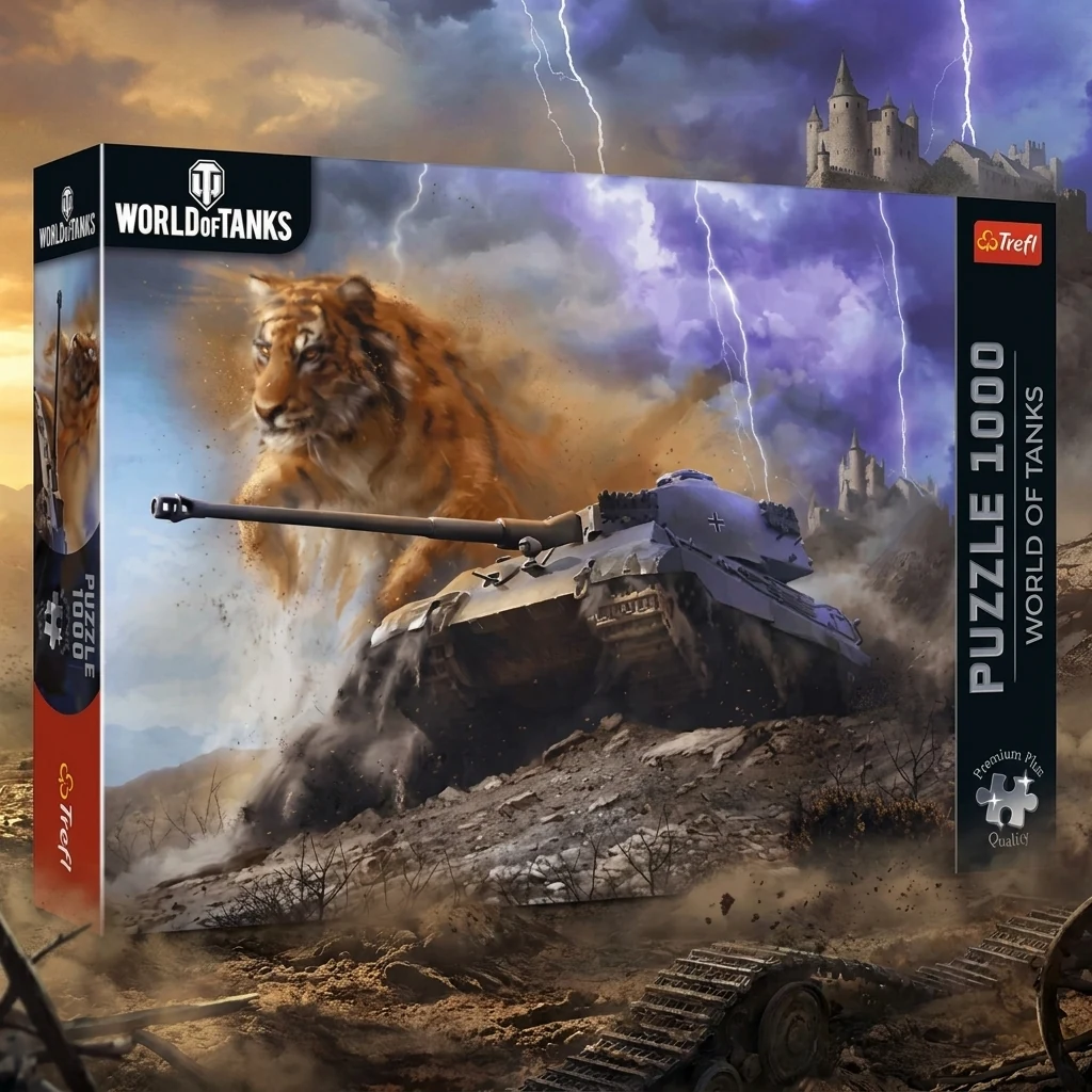 Пазли Trefl (1000 эл.) "World of Tanks: Тигр" (68х48)