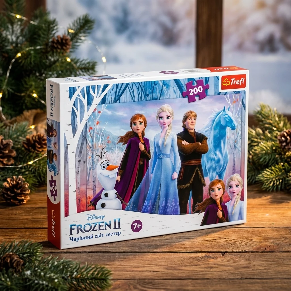 Пазли Trefl 200 Frozen Чарівний світ сестер — Пазли