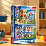 Пазли Trefl 2x70 Paw Patrol Правила патруля — фото 1
