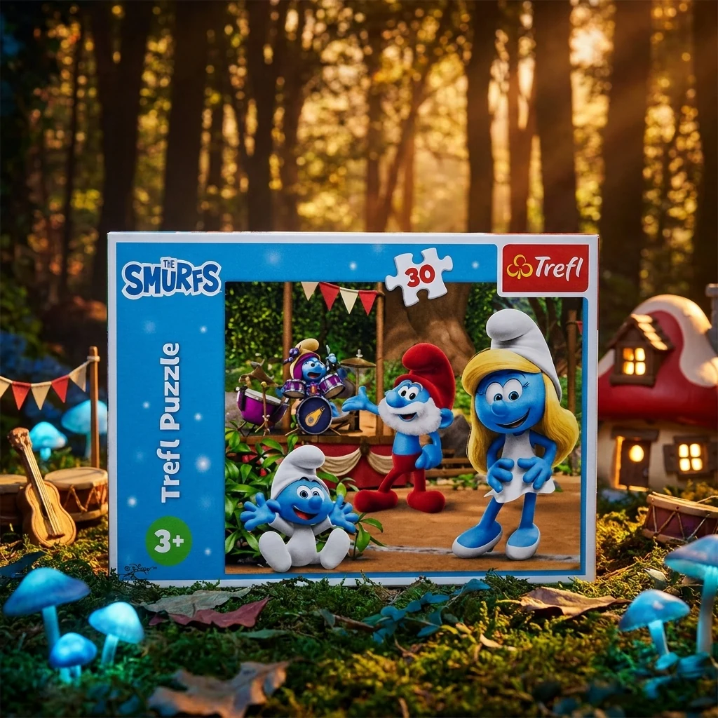 Пазли Trefl 3+ (30 ел.) "The Smurfs Смурфет і Смурфики" (27х20)
