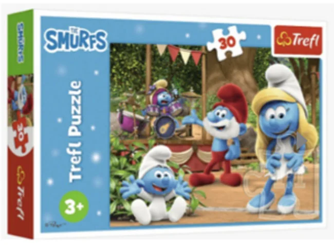 Пазли Trefl 3+ (30 ел.) "The Smurfs Смурфет і Смурфики" (27х20) — фото 2