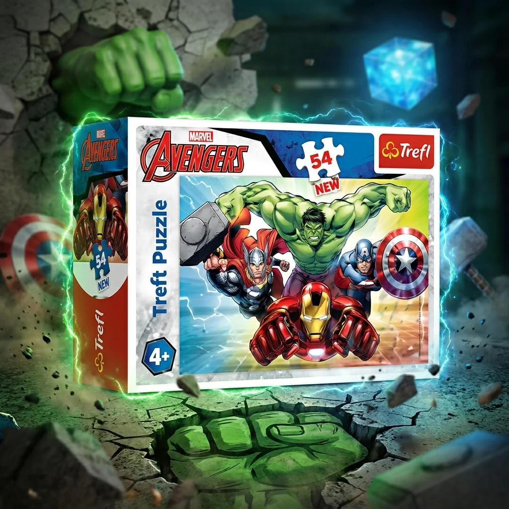 Пазли Trefl 4+ (54 ел.) "Avengers: Халк" (20х13)