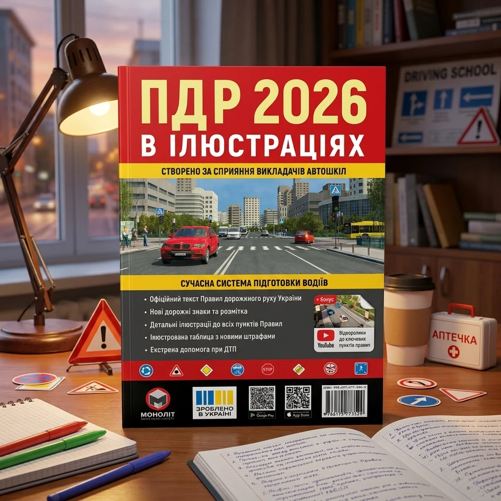ПДР 2026 ілюстровані.Навчальний посібник. Моноліт