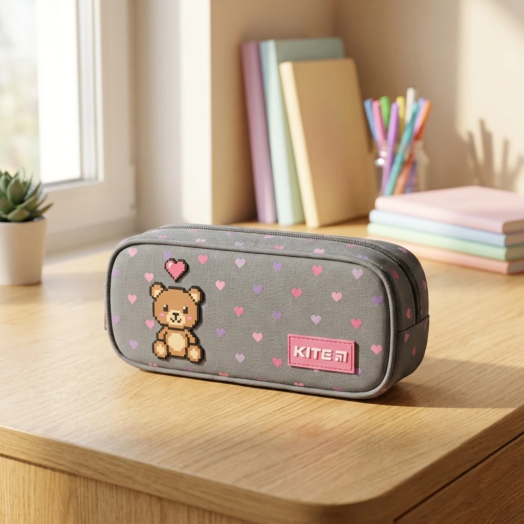 Пенал Kite 599 Pixel Love K26-599-3
