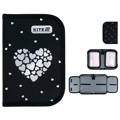 Пенал Kite 622 Black&Silver K26-622-5