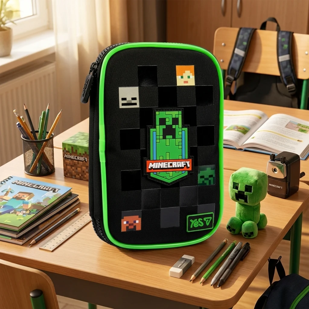 Пенал мякий з LED Yes PH-35 Minecraft Reality 533778 533778