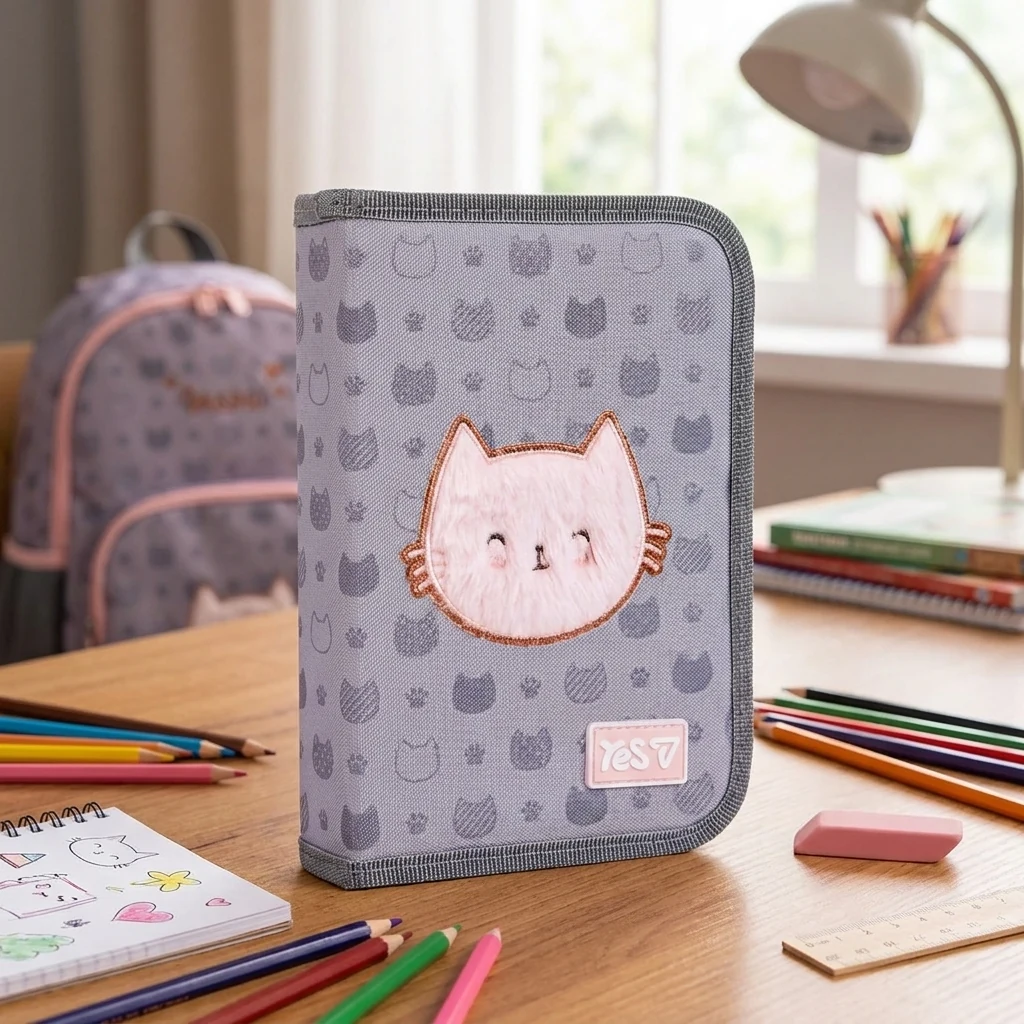 Пенал шкільний 1 відділення "Cat"