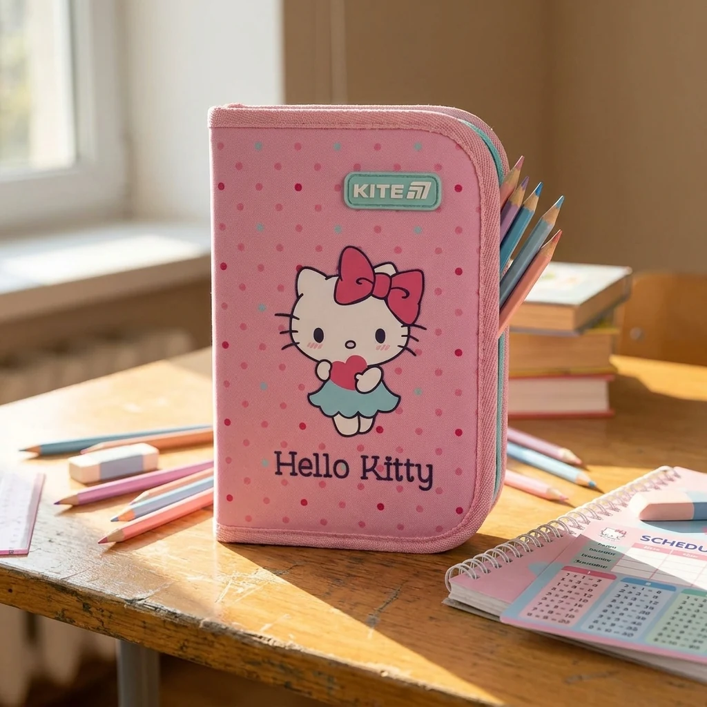 Пенал шкільний 1 відділення "Hello Kitty" Kite HK26-622