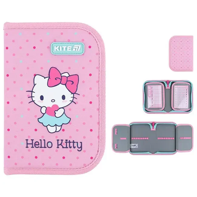 Пенал шкільний 1 відділення "Hello Kitty" Kite HK26-622 — фото 2