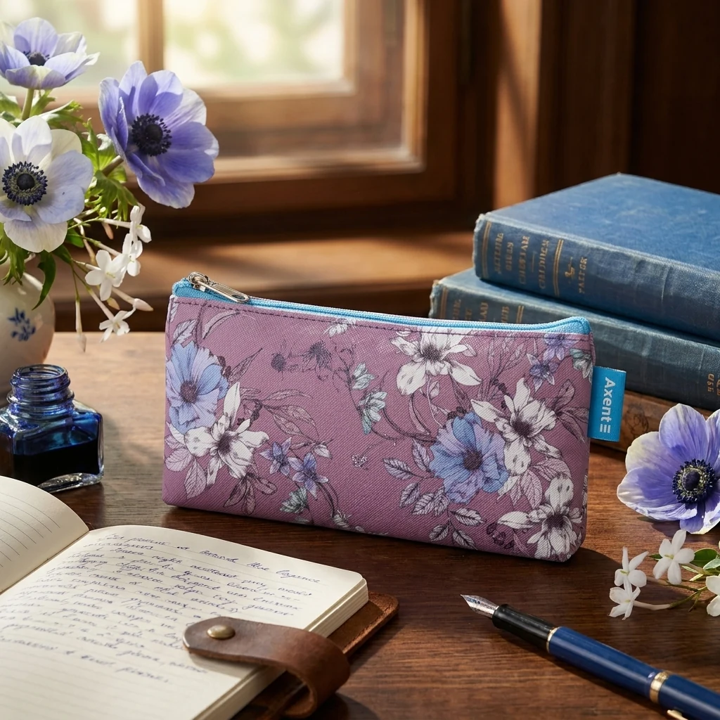Пенал шкільний "Blue Elegance" Axent