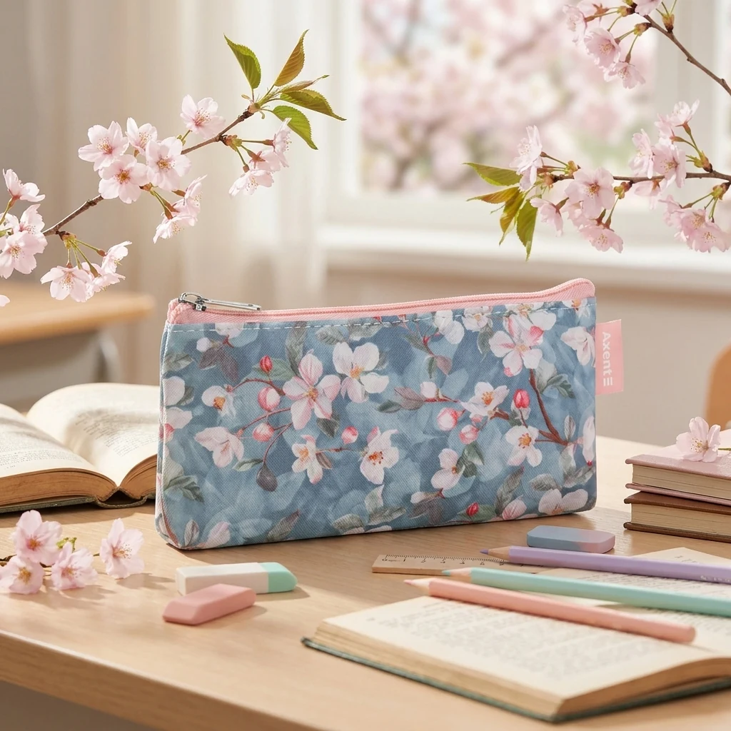 Пенал шкільний "Gentle Blossom" Axent