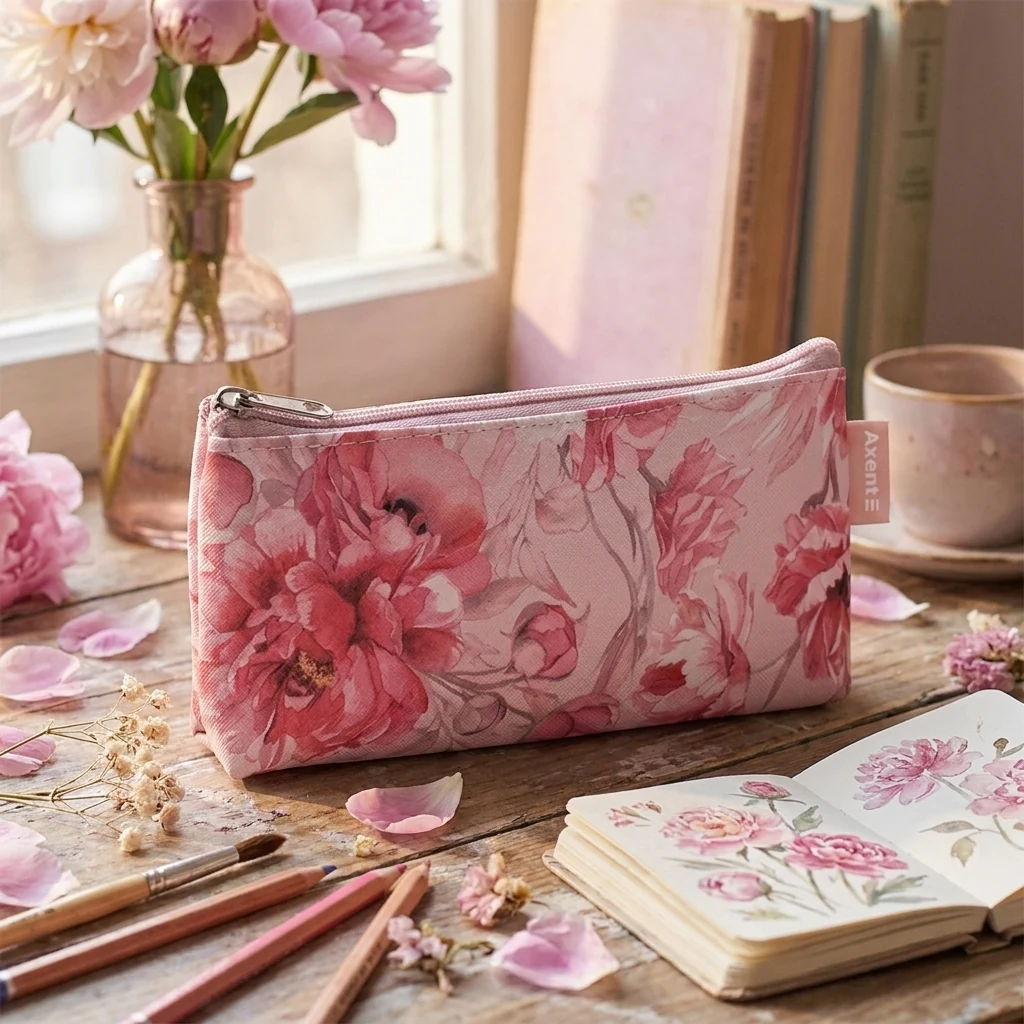 Пенал шкільний "Peony Dreams" Axent