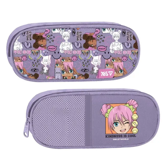 Пенал шкільний "Smiley World. Anime" YES PH-30