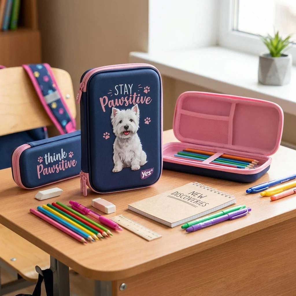 Пенал твердий Yes одинарний без клапана HP-02 Pawesome 533723 533723