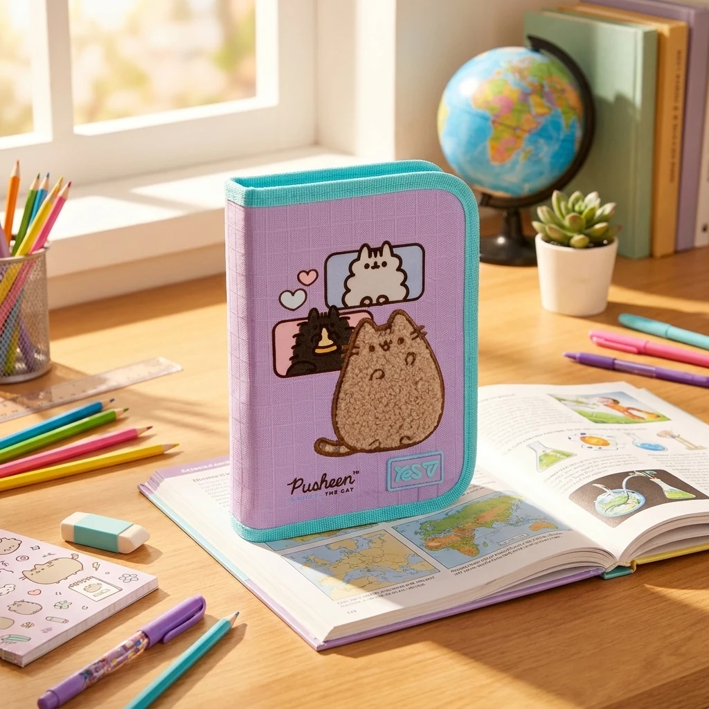 Пенал твердий Yes одинарний без клапана HP-02 Pusheen Summer 533720 533720