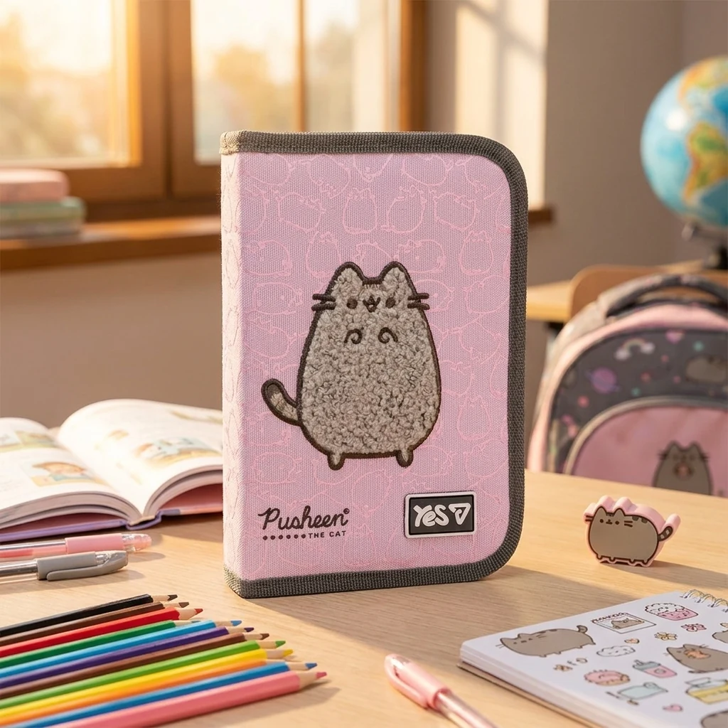 Пенал твердий Yes одинарний з двома клапанами HP-04 Pusheen Delicacy 533741 533741