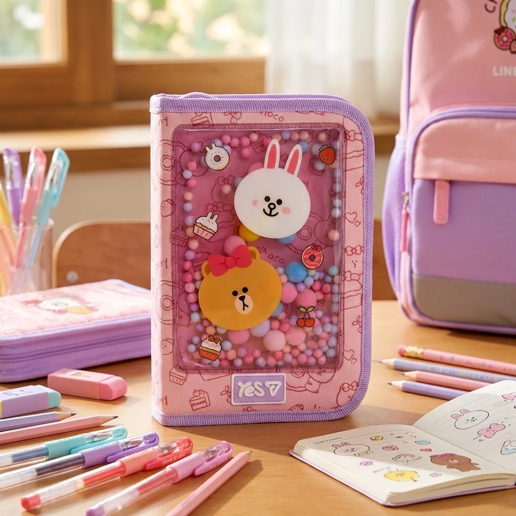 Пенал твердий Yes одинарний з клапаном HP-03 Line Friends Always Together 533731 533731