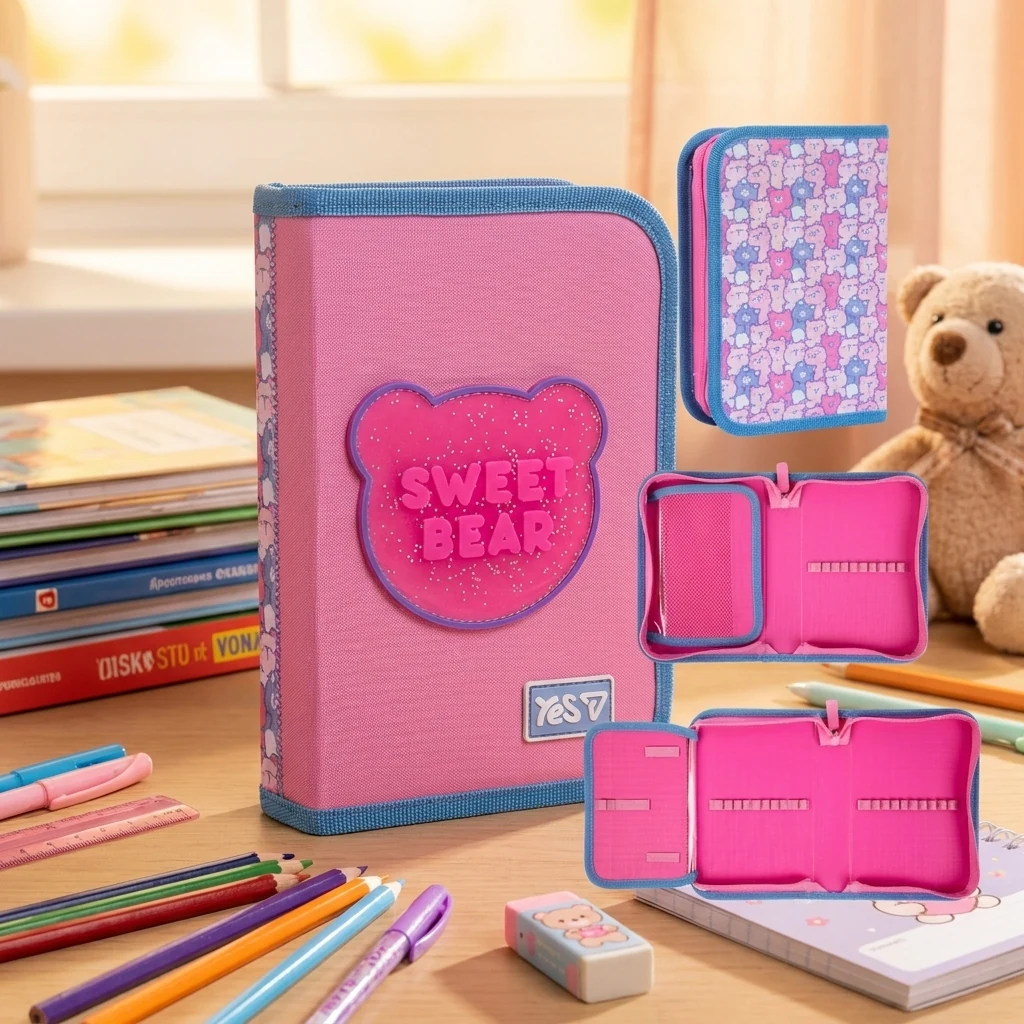 Пенал твердий Yes одинарний з клапаном HP-03 Sweet Bear 533729 533729