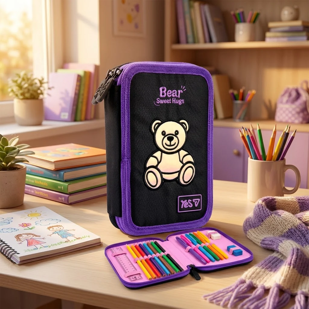 Пенал твердий Yes подвійний HP-01 Bear Sweet Hugs 533710 533710