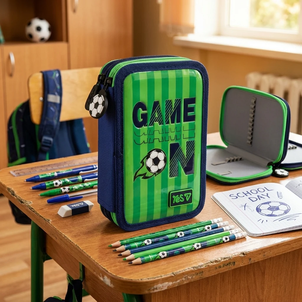 Пенал твердий Yes подвійний HP-01 Football Fan 533714 533714