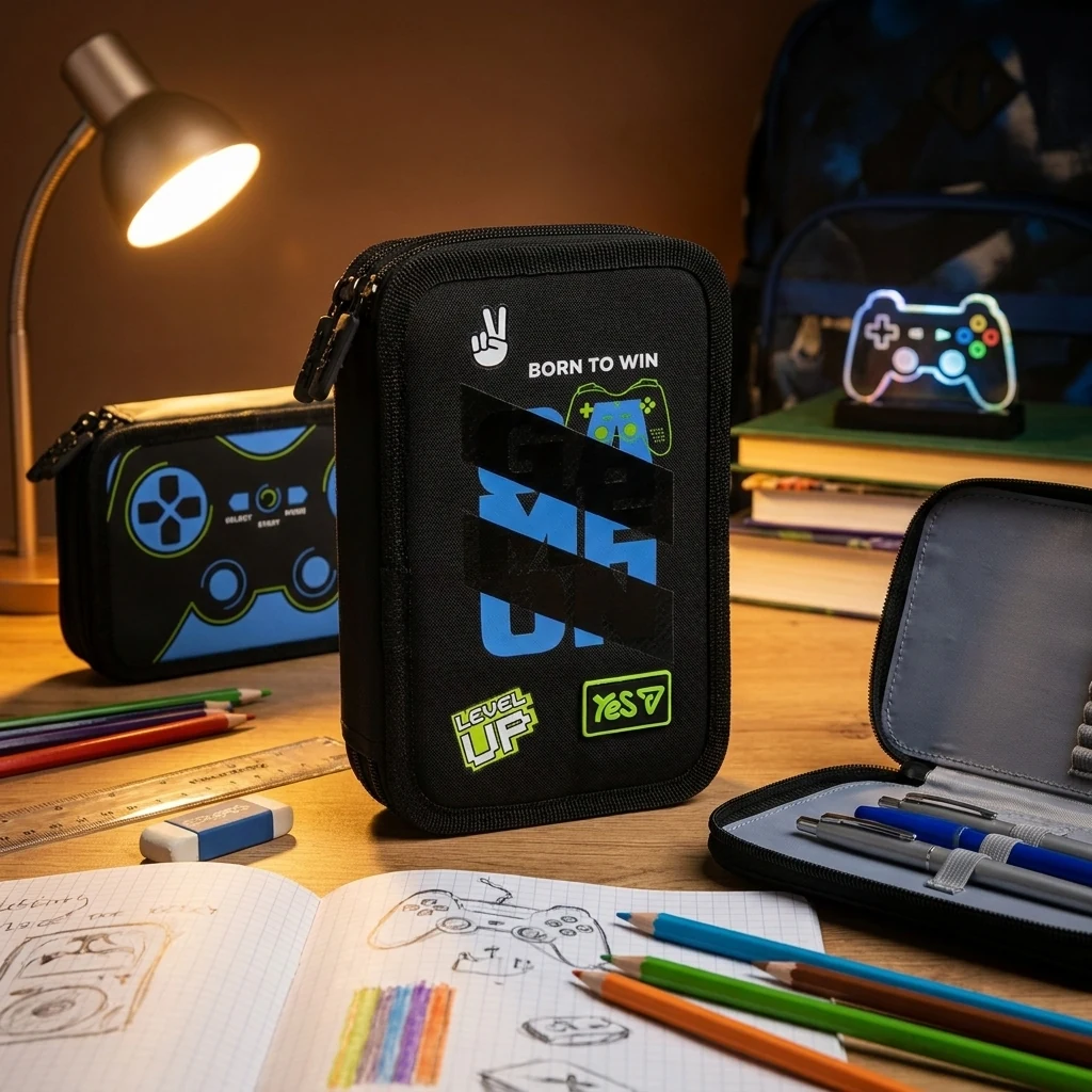 Пенал твердий Yes подвійний HP-01 Game Loading 533716 533716