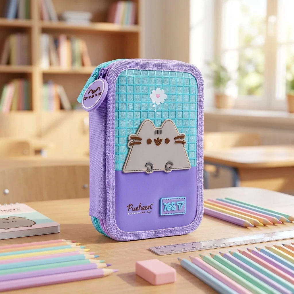 Пенал твердий Yes подвійний HP-01 Pusheen Summer 533712 533712
