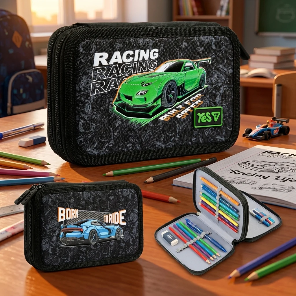 Пенал твердий Yes подвійний HP-01 Racing Life 533715 533715