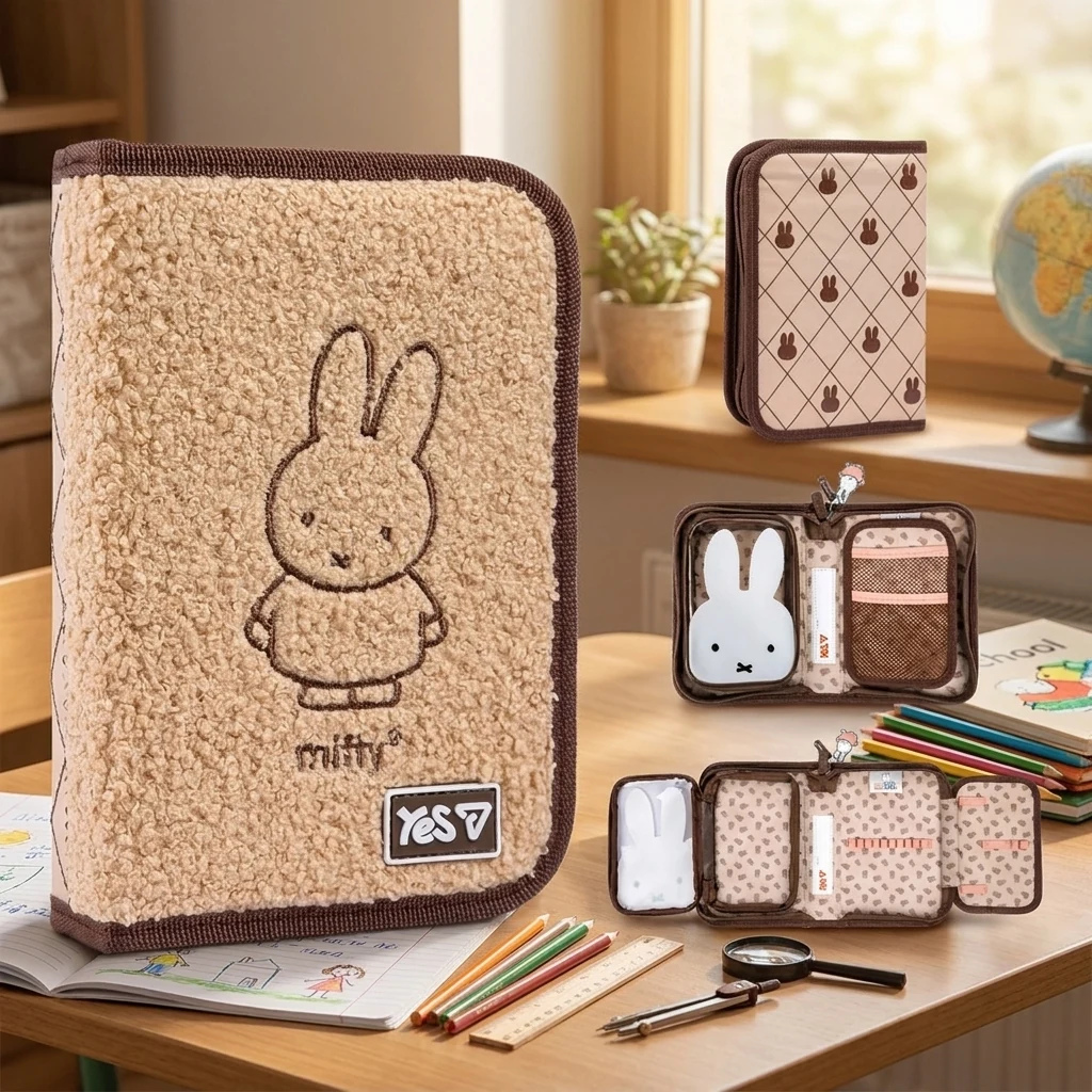 Пенал твердий з 1 клапаном та прозорою кишенею Yes HP-04-N Miffy Bunny 533750 533750