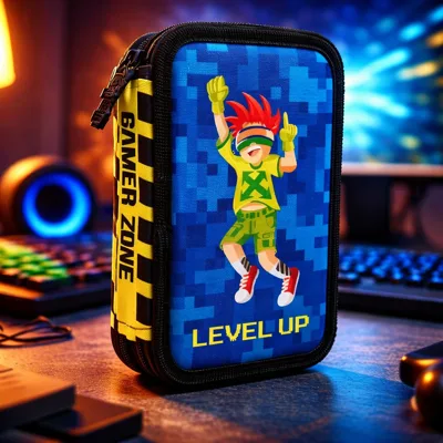 Пенал твердий 1Вересня HP-01 подвійний Gamer Zone