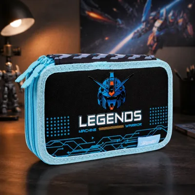 Пенал твердий 1Вересня HP-01 подвійний Robotech Legends