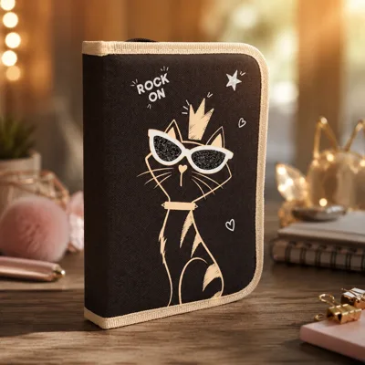 Пенал твердий 1Вересня HP-03 з клапаном Pussycat