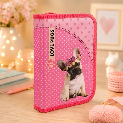 Пенал твердий 1Вересня одинарний без клапана HP-02 Dolly Dog