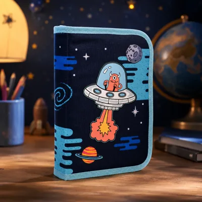 Пенал твердий 1Вересня одинарний з двома клапанами HP-04 Out Of Space