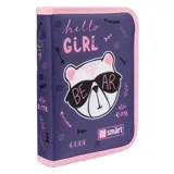 Пенал твердий Smart одинарний з двома клапанами HP-04 Hello Girl! — фото 2