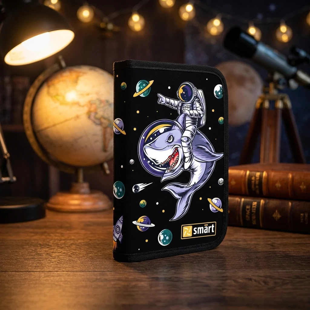 Пенал твердий Smart одинарний з двома клапанами HP-04 Space